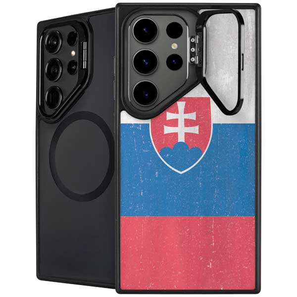 Slovakia Flag Distressed Galaxy Cases