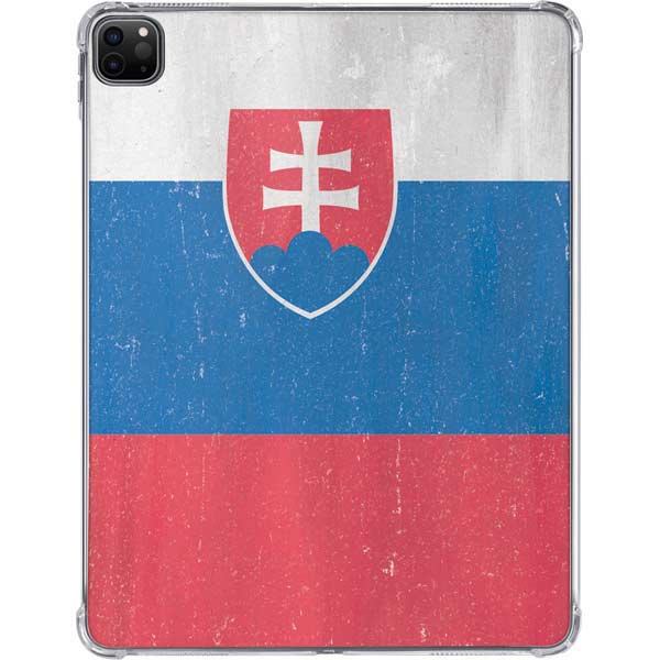 Slovakia Flag Distressed iPad Pro 11in (2024) Clear Case