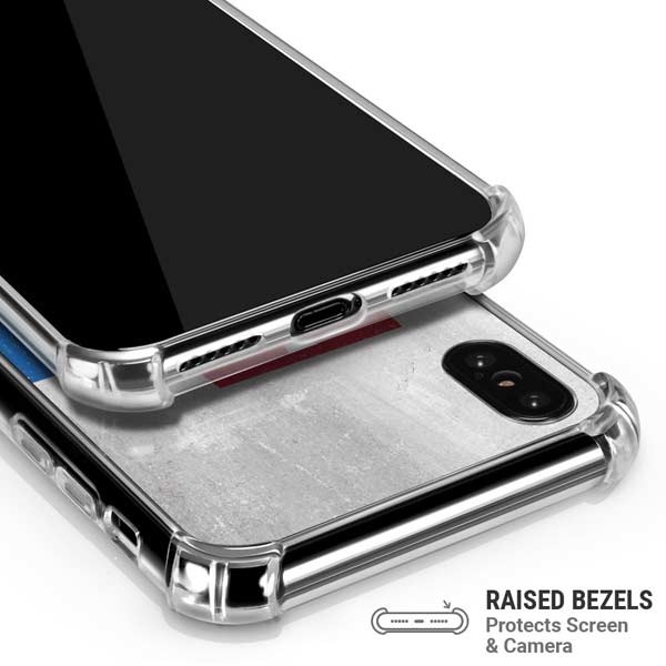 Slovakia Flag Distressed iPhone X/XS Clear Case