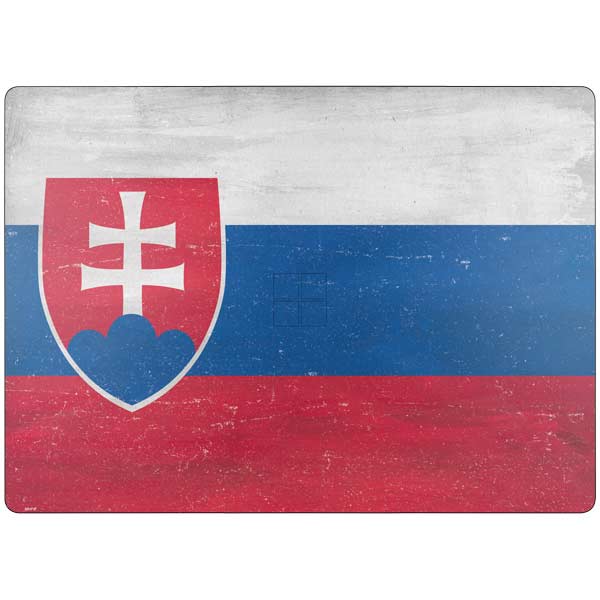 Slovakia Flag Distressed Surface Laptop 7 13.8in Skin