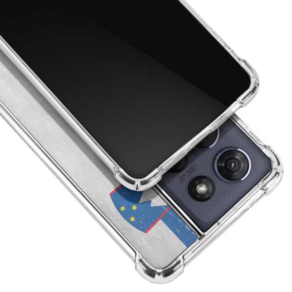 Slovenia Flag Distressed Moto G Play 5G (2025) Clear Case