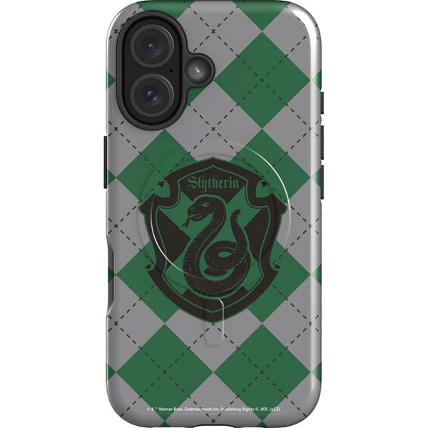 Wizarding World Harry Potter Slytherin Crest iPhone 16 Plus Magsafe Impact Case