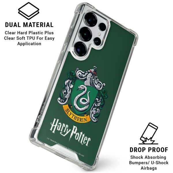 Wizarding World Harry Potter Slytherin House Crest Galaxy S25 Ultra Clear Case