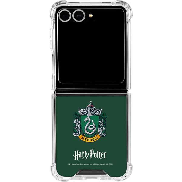 Wizarding World Harry Potter Slytherin House Crest Galaxy Z Flip7 Clear Case