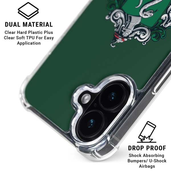 Wizarding World Harry Potter Slytherin House Crest iPhone 16 Plus Clear Case