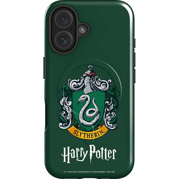 Wizarding World Harry Potter Slytherin House Crest iPhone 16 Plus Magsafe Impact Case
