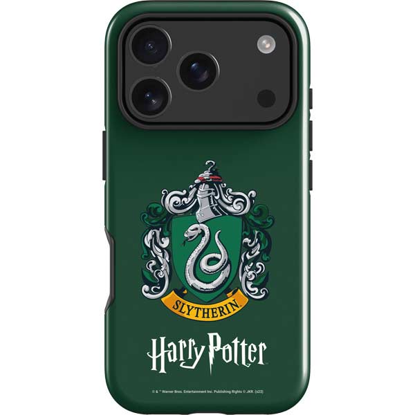 Wizarding World Harry Potter Slytherin House Crest iPhone 17 Pro Max Impact Case Wizarding World Harry Potter Slytherin House Crest iPhone 17 Pro Max Impact Case