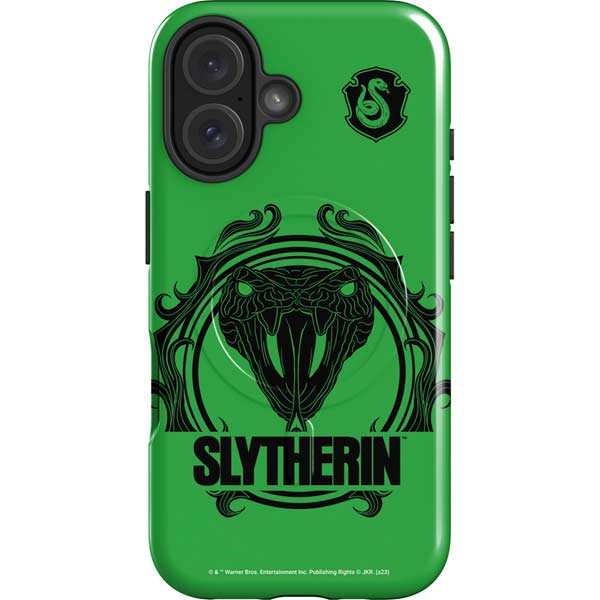 Wizarding Worlds Harry Potter Slytherin Illustration iPhone 16 Magsafe Impact Case