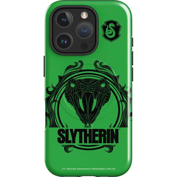 Wizarding Worlds Harry Potter Slytherin Illustration iPhone 16 Pro Max Magsafe Impact Case
