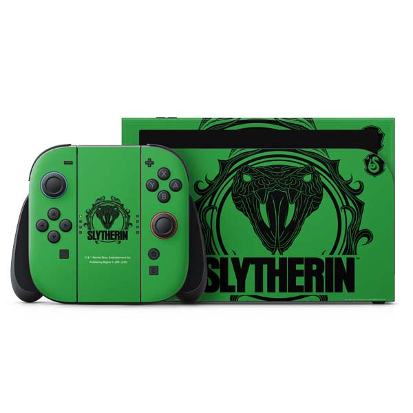 Wizarding Worlds Harry Potter Slytherin Illustration Nintendo Skins