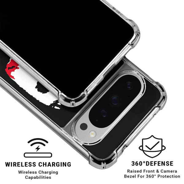 The Dark Knight Smeared Joker Google Pixel 10 Pro Clear Case