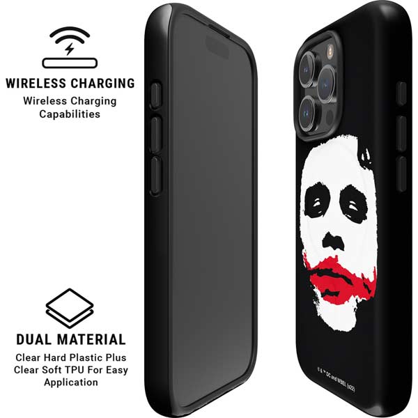 The Dark Knight Smeared Joker iPhone 16 Pro Magsafe Impact Case
