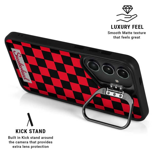Sneakerhead Red Checkered Galaxy S26 Ultra Kickstand Case