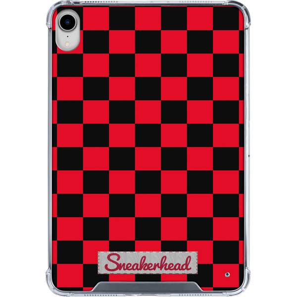 Sneakerhead Red Checkered iPad 11th Gen (2025) Clear Case