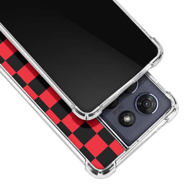 Sneakerhead Red Checkered Moto G Power 5G (2025) Clear Case