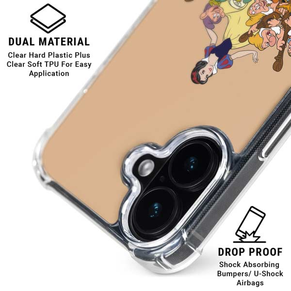 Disney Snow White and the seven dwarfs iPhone 17 Clear Case