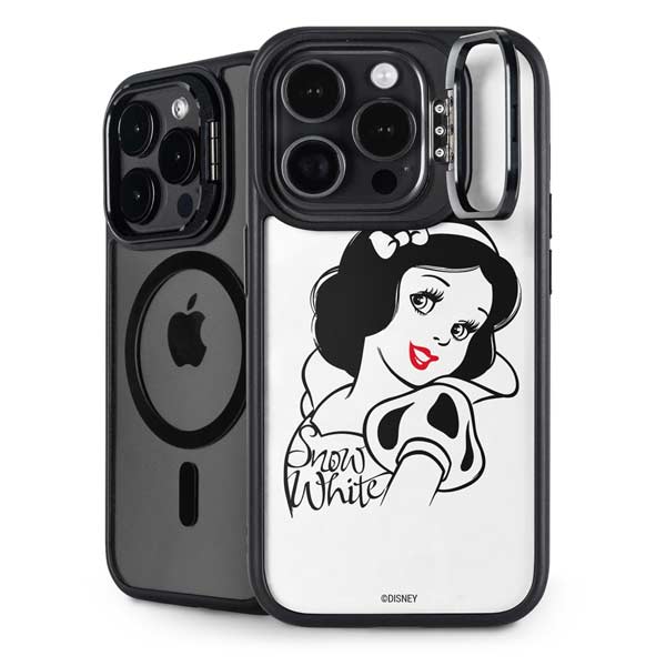 Disney Snow White Black and White Art iPhone 14 Pro Max Kickstand Case