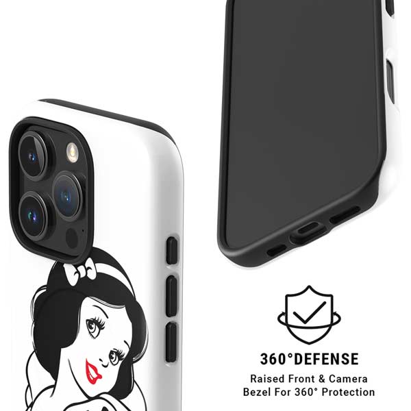 Disney Snow White Black and White Art iPhone 16 Pro Max Magsafe Impact Case
