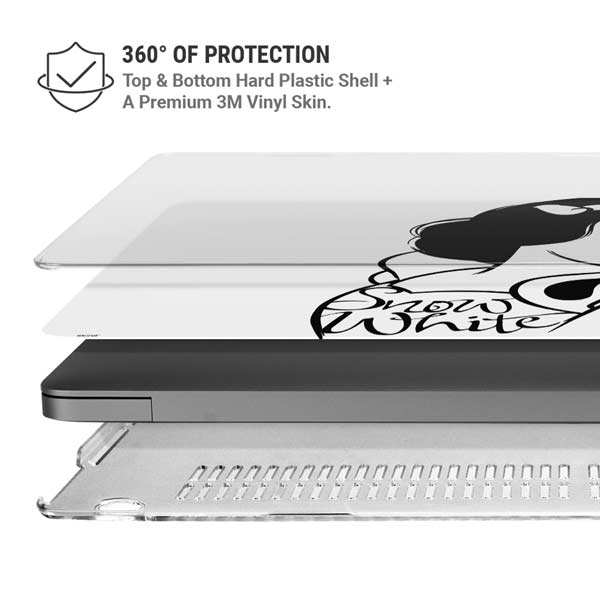 Disney Snow White Black and White Art MacBook Pro 14in (2021-24) Case plus Skin