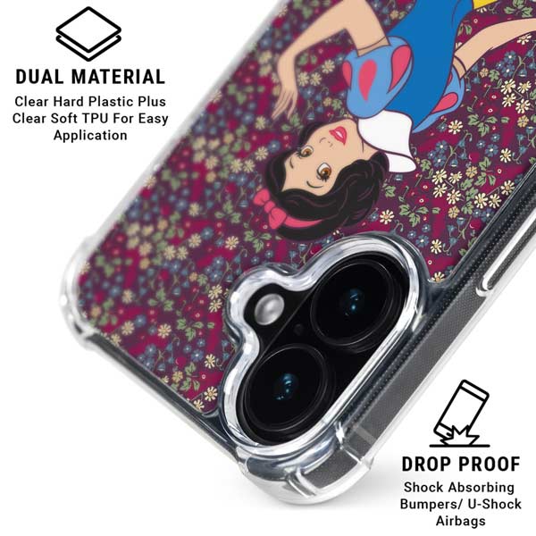 Disney Snow White Character with Floral Pattern iPhone 17 MagSafe Case