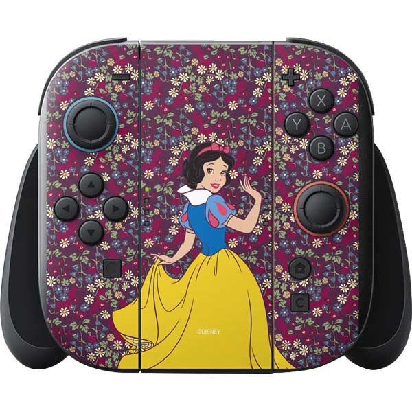 Disney Snow White Character with Floral Pattern Nintendo Switch 2 (2025) with Joy-Con Skin