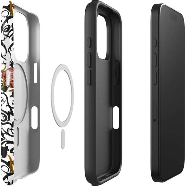 Disney Snow White Roses and Character Silhouette iPhone 16 Pro Magsafe Impact Case