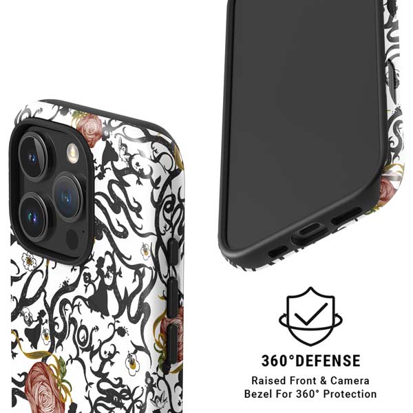 Disney Snow White Roses and Character Silhouette iPhone 16 Pro Magsafe Impact Case