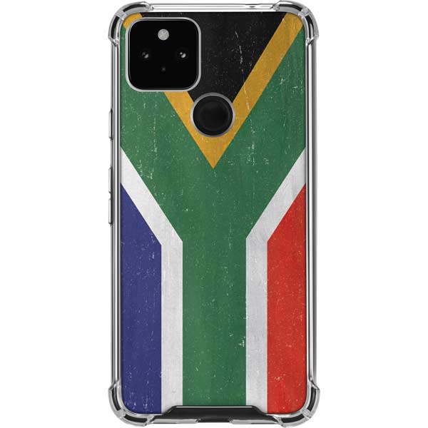 South Africa Flag Distressed Pixel Cases