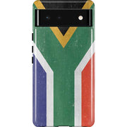 South Africa Flag Distressed Pixel Cases