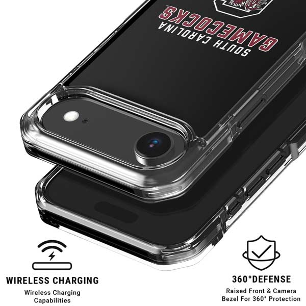 University of South Carolina Gamecocks Black iPhone 17 Air Clear Case
