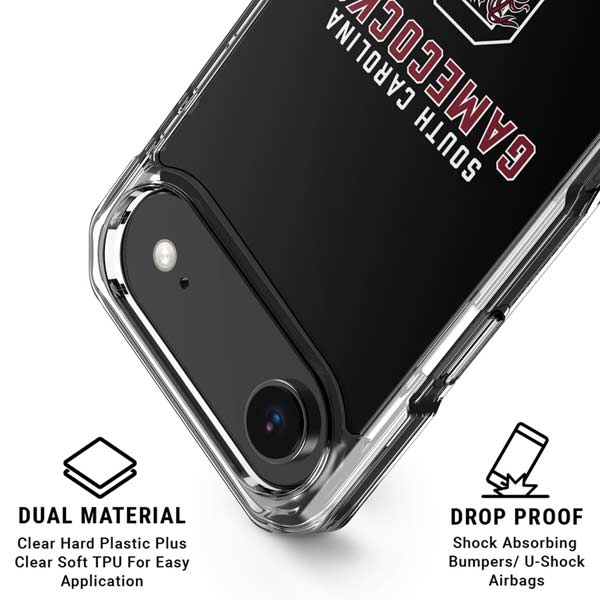 University of South Carolina Gamecocks Black iPhone 17 Air Clear Case