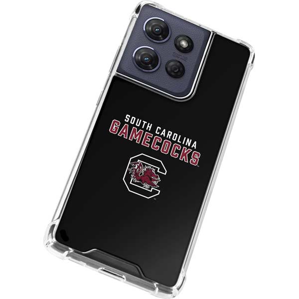 University of South Carolina Gamecocks Black Moto G 5G (2025) Clear Case