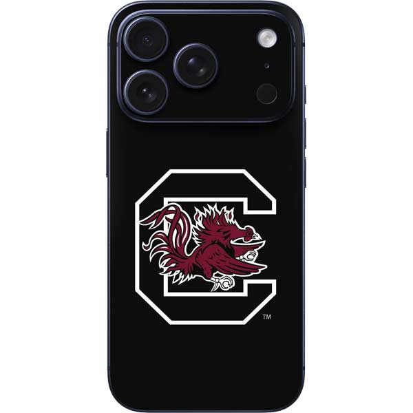 University of South Carolina Gamecocks Logo Black iPhone 17 Pro Skin