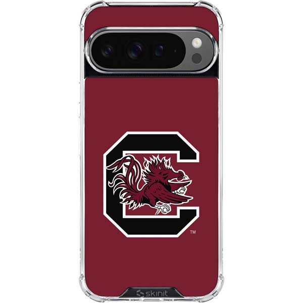 University of South Carolina Gamecocks Logo Red Google Pixel 10 Pro Clear Case