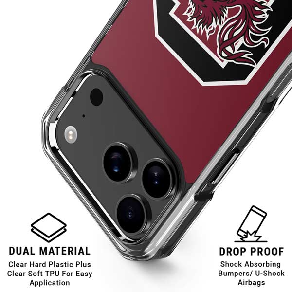 University of South Carolina Gamecocks Logo Red iPhone 17 Pro MagSafe Case