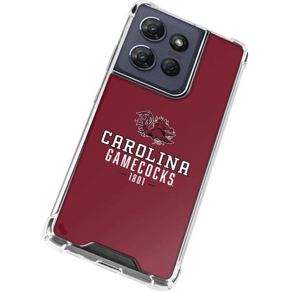 University of South Carolina Gamecocks Red Moto G 5G (2025) Clear Case