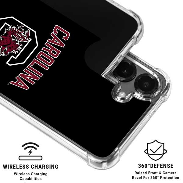 University of South Carolina Athletic Text & Logo Galaxy S26 Plus Clear Case
