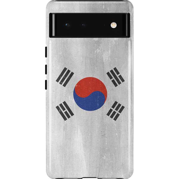South Korean Flag Distressed Pixel Cases
