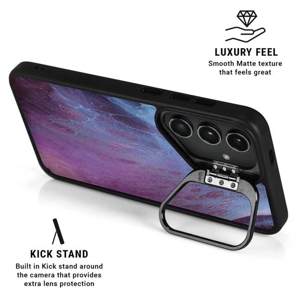 Space Marble Galaxy S25 Plus Kickstand Case