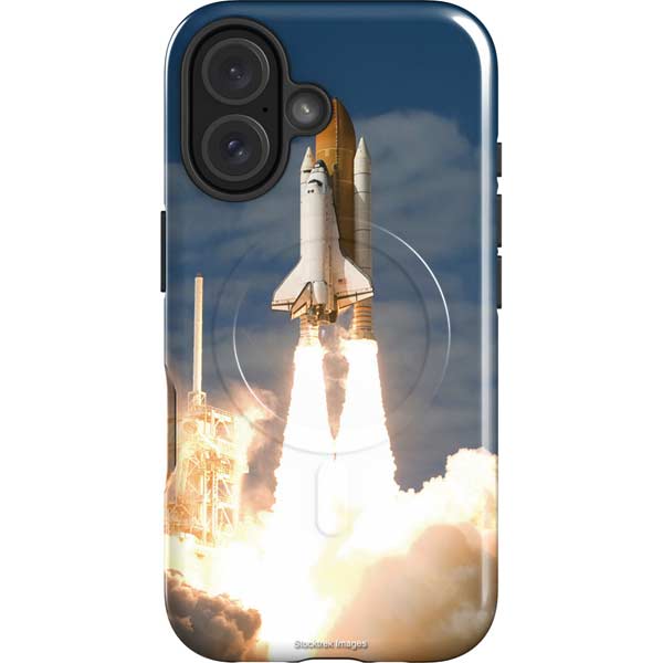 Space Shuttle Atlantis Liftoff iPhone 16 Magsafe Impact Case