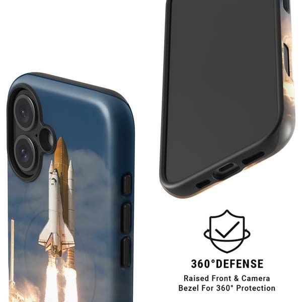 Space Shuttle Atlantis Liftoff iPhone 16 Magsafe Impact Case