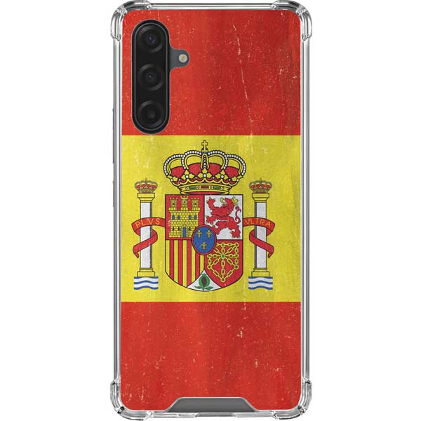 Spain Flag Distressed Galaxy Cases