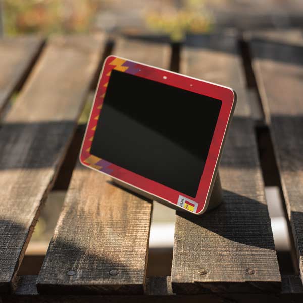 Spain Soccer Flag Google Home Hub Skin