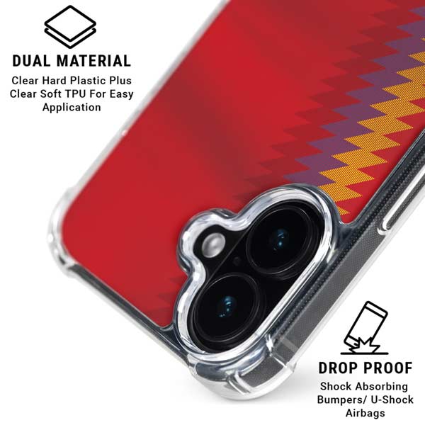 Spain Soccer Flag iPhone 17 Clear Case
