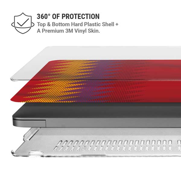 Spain Soccer Flag MacBook Pro 14in (2021-24) Case plus Skin
