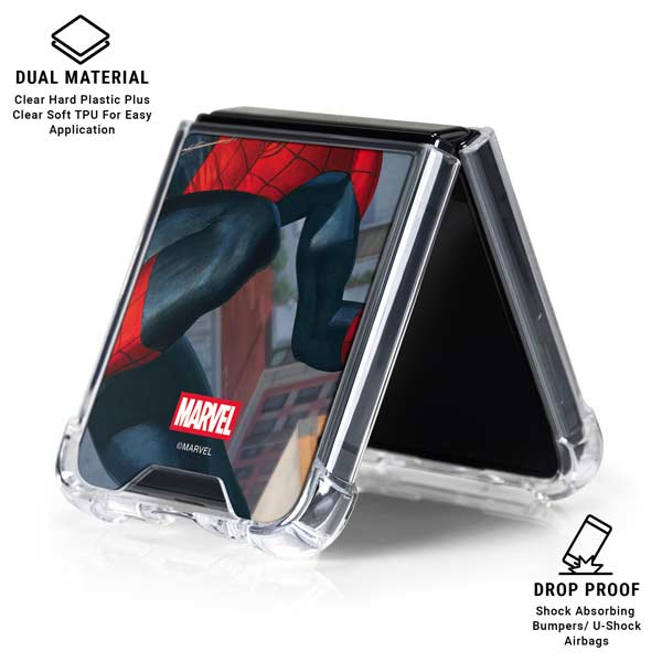 Marvel Spiderman Spidey Sense Galaxy Z Flip7 Clear Case