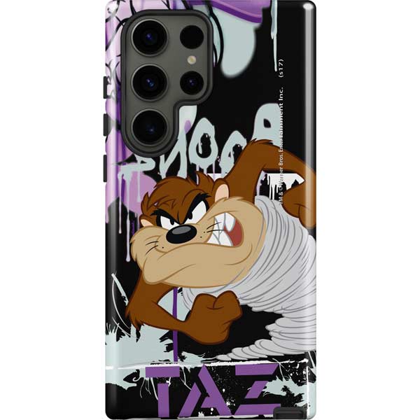 Looney Tunes Splatter Paint Tasmanian Devil Galaxy S23 Ultra Pro Case