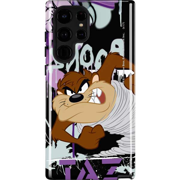 Looney Tunes Splatter Paint Tasmanian Devil Galaxy Cases
