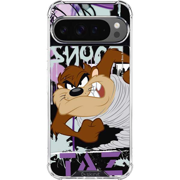 Looney Tunes Splatter Paint Tasmanian Devil Google Pixel 10 Pro XL Clear Case