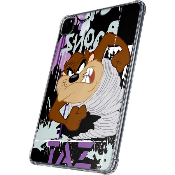 Looney Tunes Splatter Paint Tasmanian Devil iPad Pro 11in (2024) Clear Case